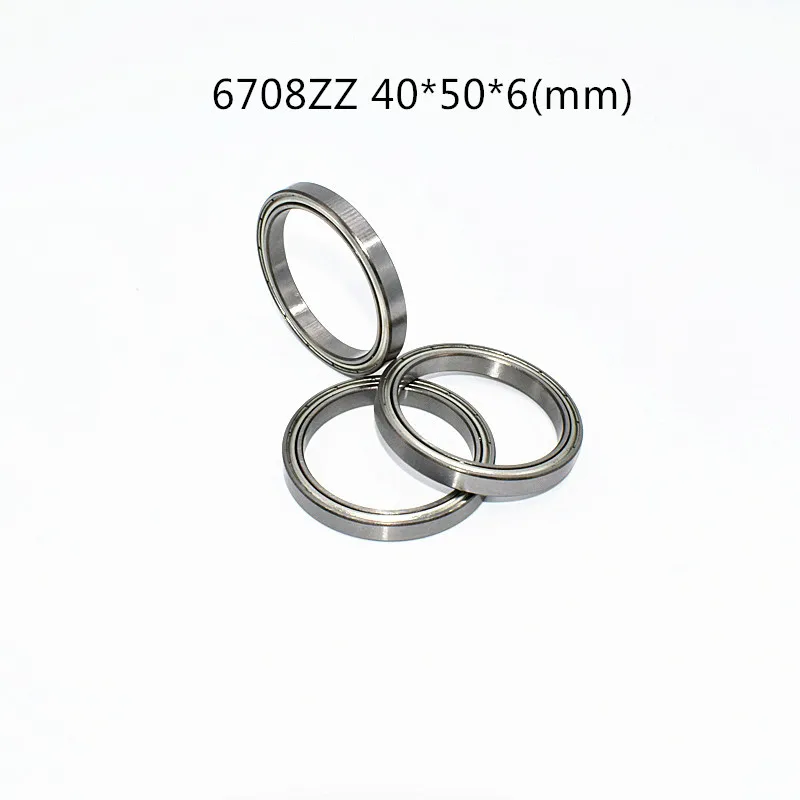 6708ZZ Bearing 1pcs Metal Sealed 40*50*6(mm) Chrome Steel High Speed Mechanical equipment Parts