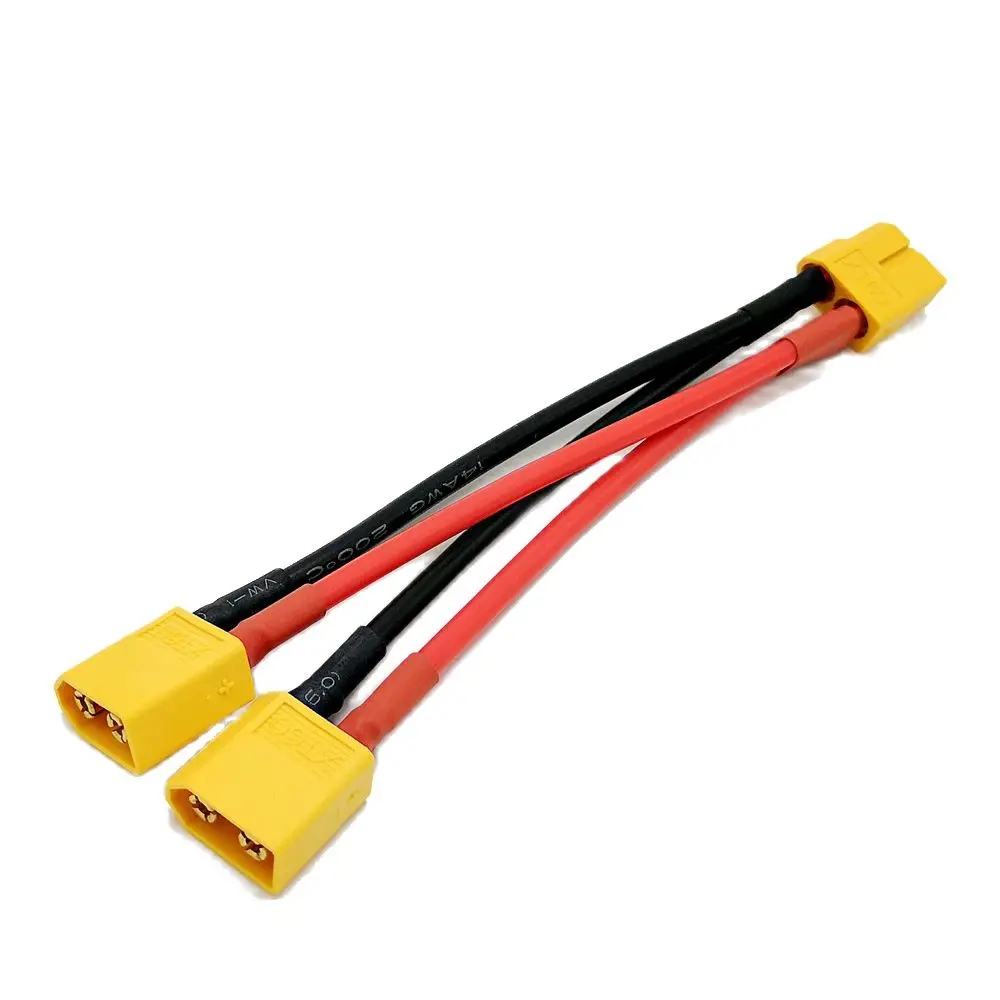 XT60 Parallel Anschluss Kabel Erweiterung Y Splitter XT60 Parallel Kabel 10CM 14awg silikon