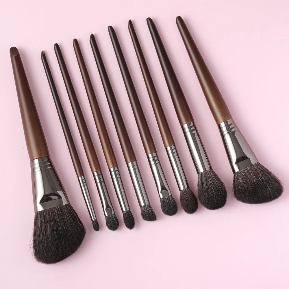 OVW Professional Makeup Brushes Set Natural Hair Powder Foundation Blusher Eye shadow brow liner Makeup Brush Tool Goat Hair