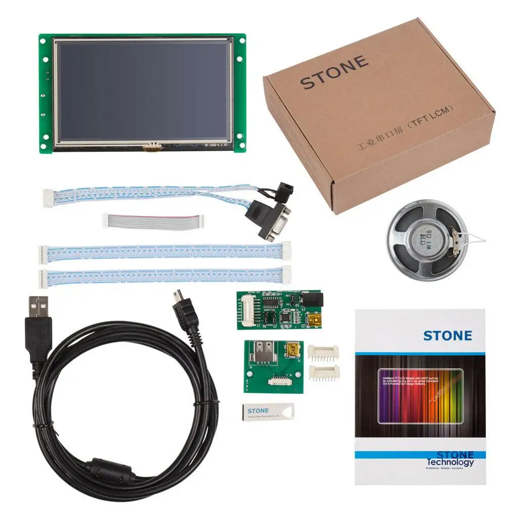 STONE 5.0 Inch HMI TFT LCD Display Module with RS232/RS485/TTL for Equipment Use