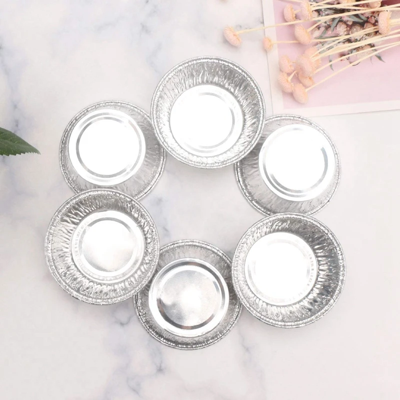Vasos de papel de aluminio para hornear magdalenas, revestimientos desechables para muffins, soportes para Ramekin, 150 Uds.