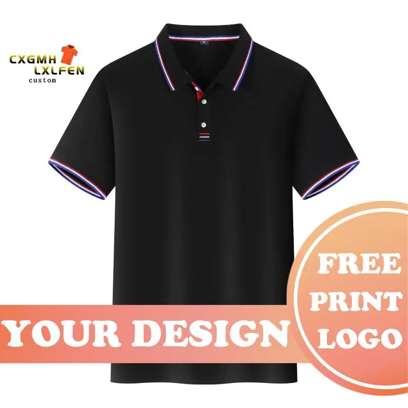 New Summer Men Customized Polo Shirt Print Your Own HD Photo Design Women Breathable Cotton Short Sleeve Tee Shirts Jerseys Tops