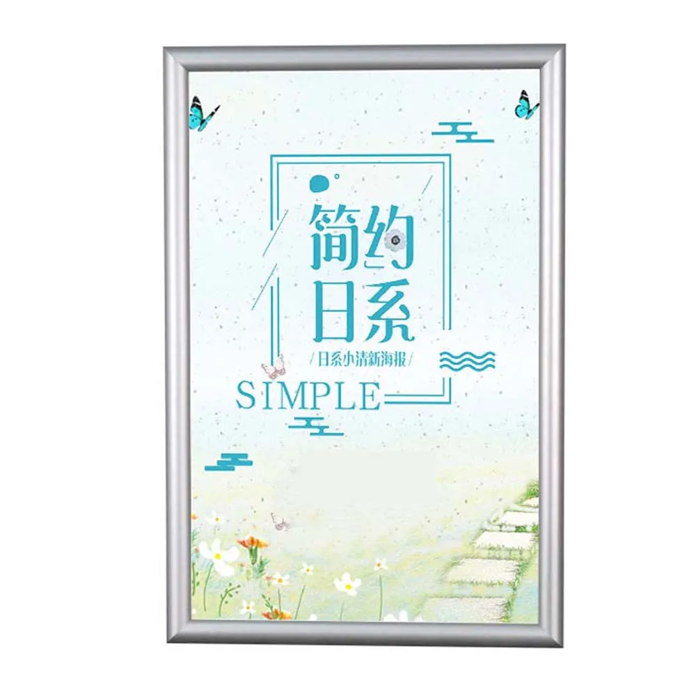 Алюминиевые открытые держатели для плакатов с зажимами, рамки для плакатов с защелкой, рамки с прямым углом, YAPF-004, 5 шт. в партии