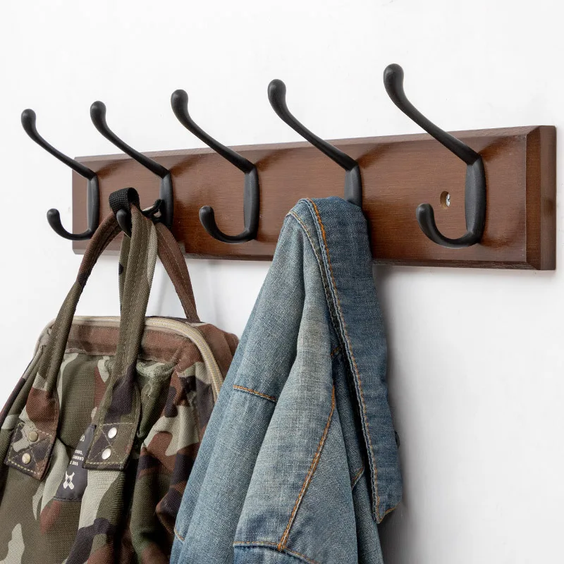 Nordic Fashion Home Decor Coat Hook Organizer Double Hooks Hallway Bedroom Door Hat Clothes Rack Hanger Kitchen Toilet Wall Hook