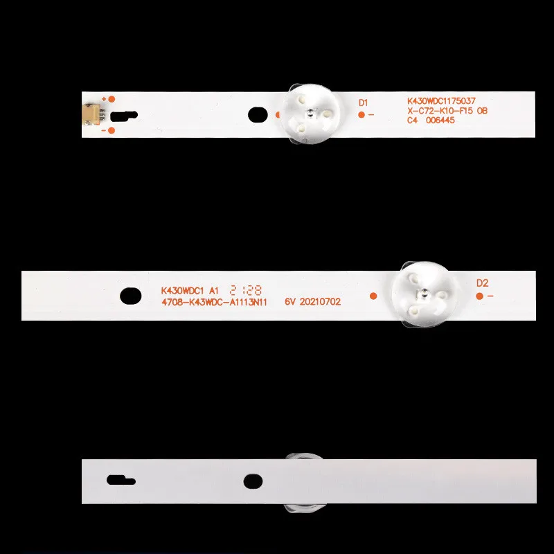 LED Backlight For P43FN0038K K430WDC1 K430WDC2 4708-K43WDC K430WDC1 A3 4708-K43WDC-A3113N01 DS-D5043UQ 43PFF5012/T3 43PFF5012