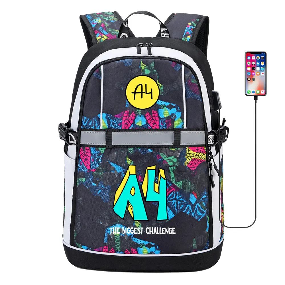 2021 Autumn мерч а4 boy Girl School Bag High Quality Waterproof Children Backpack Fashion мерч а4 USB charging Book Bags