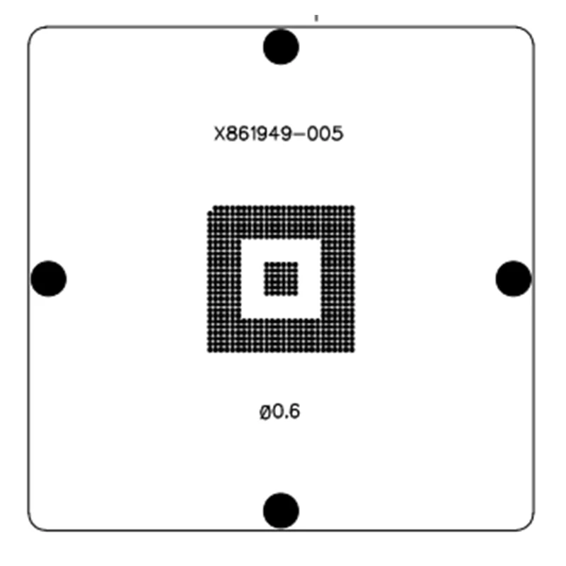 Direct Heating 80*80 90*90MM Stencil For X861949-005 TGWD5XBG-0003 BGA IC Chip Stencils Game Console Repair Reballing Tools