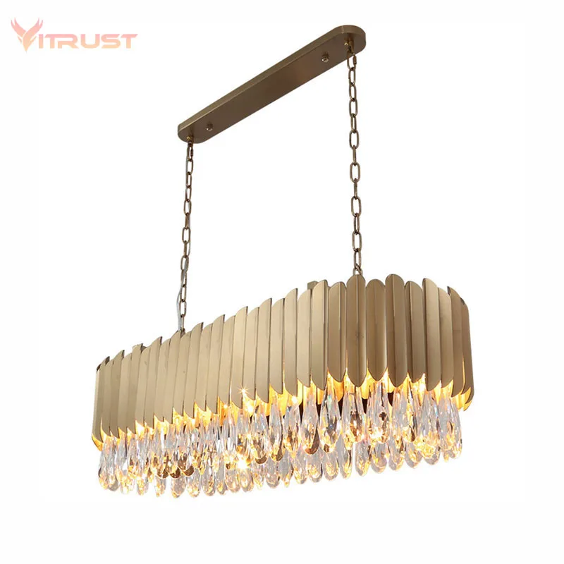 nordic lampada pingente de cristal ouro preto sala estar lampada lustre k9 cristal pendurar lampada aco inoxidavel 01