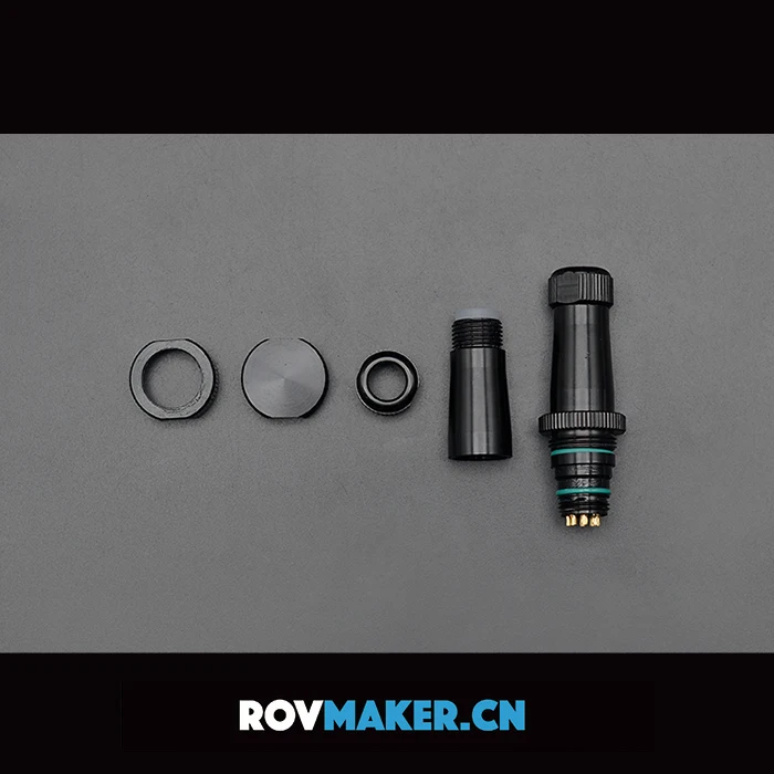 J03 waterproof connector waterproof depth of 300 meters 5A for Underwater Robot ROV ROV Wire to wire plug 8 core waterproof plug