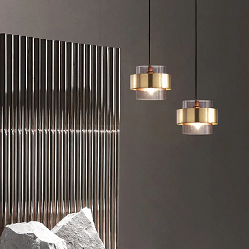 

Danish design pendant lamp chambre iron home interior lighting bedroom LED lustre pendente restaurant minimalist hanging lamp