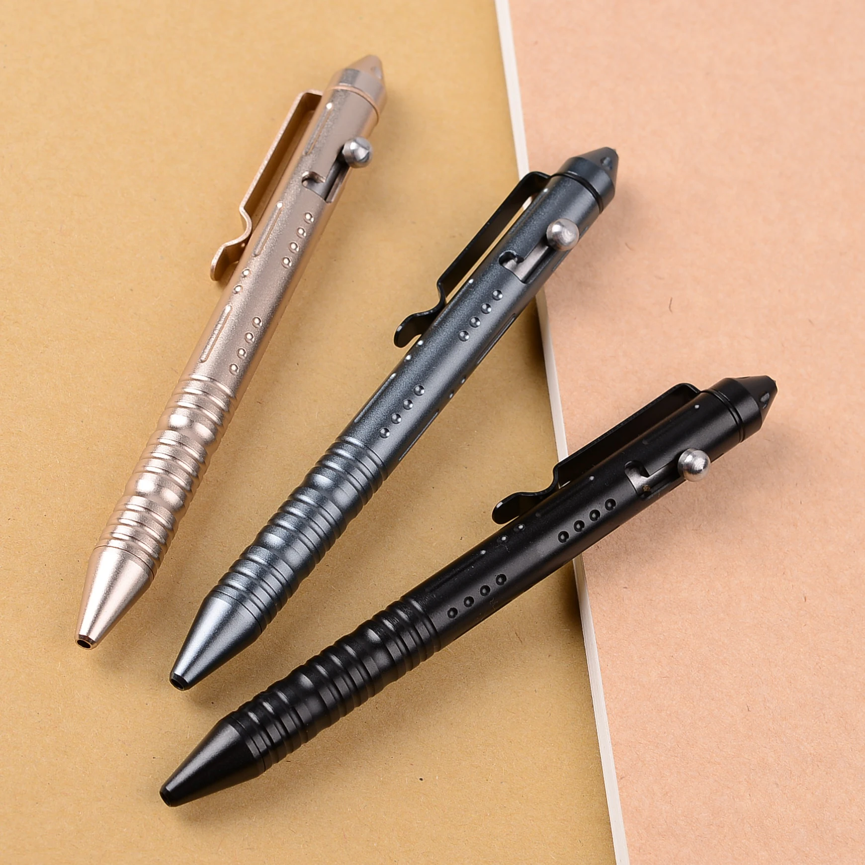 Tungsten Steel Head Aluminum Alloy  Bolt Tactical Pen Multifunction Self Defense Personal Defense Glass Breaker Outdoor Survival