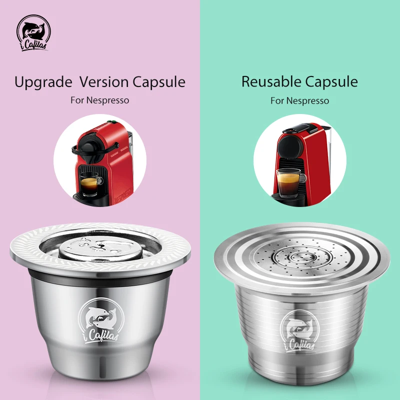 iCafilas Stainless Steel  Capsule For Nespresso Refillable Pod Compatible With Espresso Coffee Filters And Tamper Wholesale