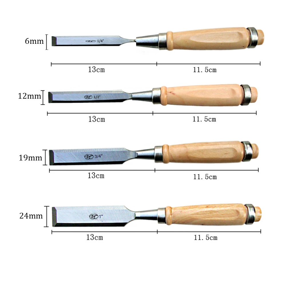 4 Gỗ Đục Dao Khắc Cầm Tay DIY Dụng Cụ Khắc Gỗ Cho Cơ Bản Chi Tiết Khắc Woodworkers Gouges