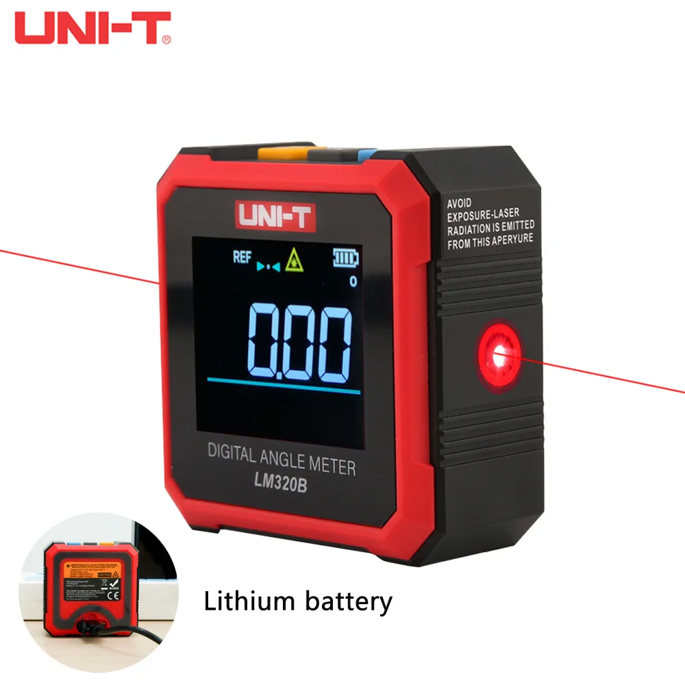 

UNI-T LM320A LM320B цифровой Гониометр лазерный USB Гониометр 360 ° горизонтальный угловой детектор Высокоточный магнитный инструмент с наклоном