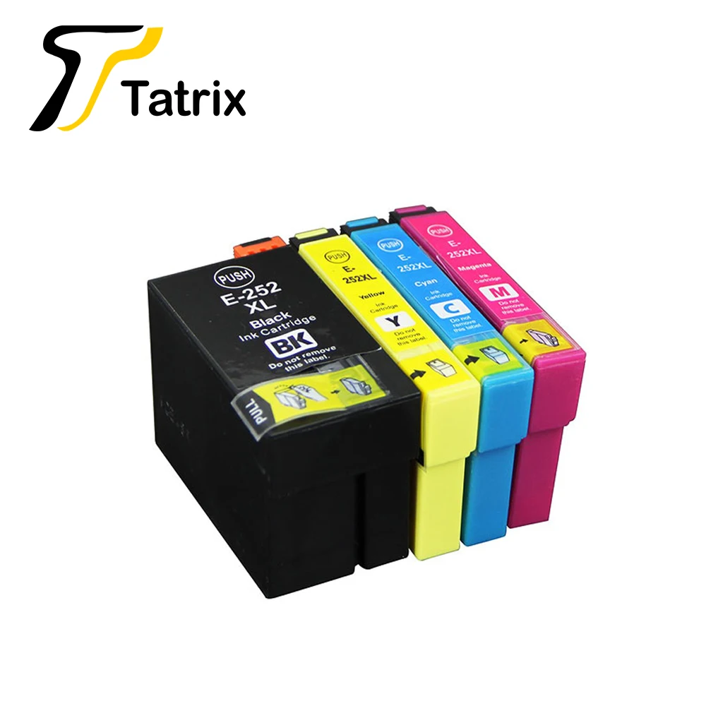 Tatrix For Epson T2521 T252XL 252XL Ink Cartridge For Epson WorkForce WF-3620 WF-3640 WF-7610 WF7620 7110 3620 3640 7610 7620