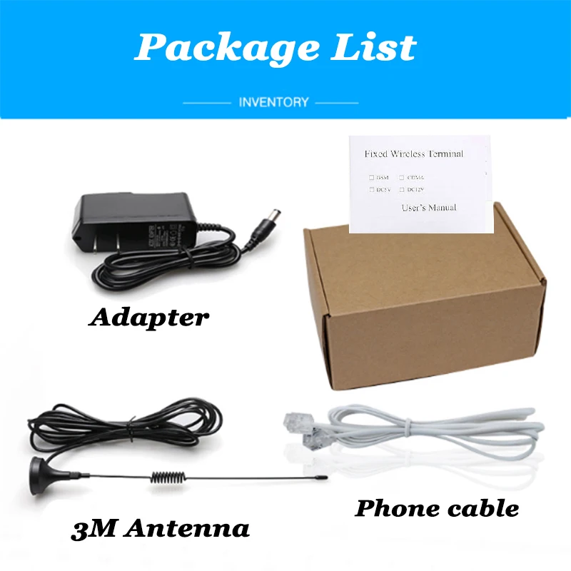 Battery included Fixed Wireless Modem 2G GSM OR 3G OR 4G LTE Use with Desktop phone Landline Phone