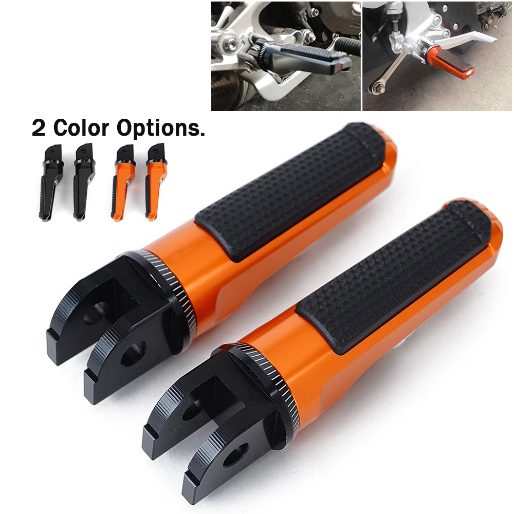 For Aprilia Shiver 750 900 Motorcycle Front Foot Pegs Footrests For KTM Duke 390 125 DUKE 2011-2021 DUKE 200 Duke200 2012-2015