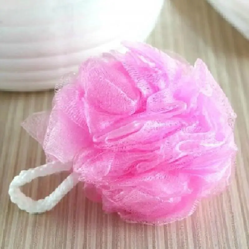 Bathroom Supplies 5g Soft Body Cleaning Nylon Mesh Brush Loofah Bath Ball Mesh Sponge Shower Ball LX8377