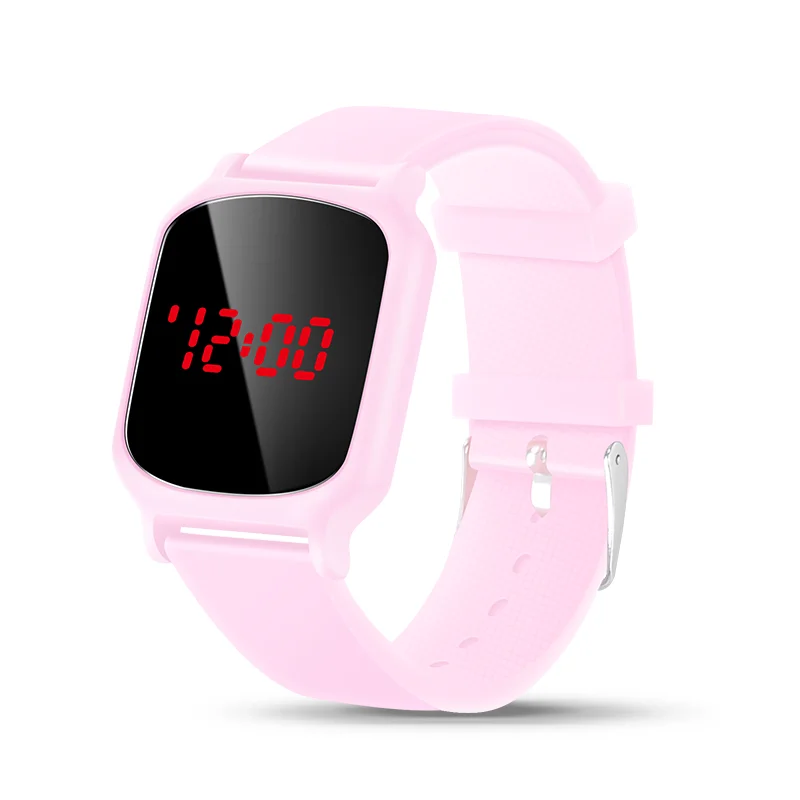 

Kids Digital Watches Pink Girls Boys Electroinc LED Simple Watch 50M Waterproof Silicone Strap for Children Zegarek Dla Dzieci