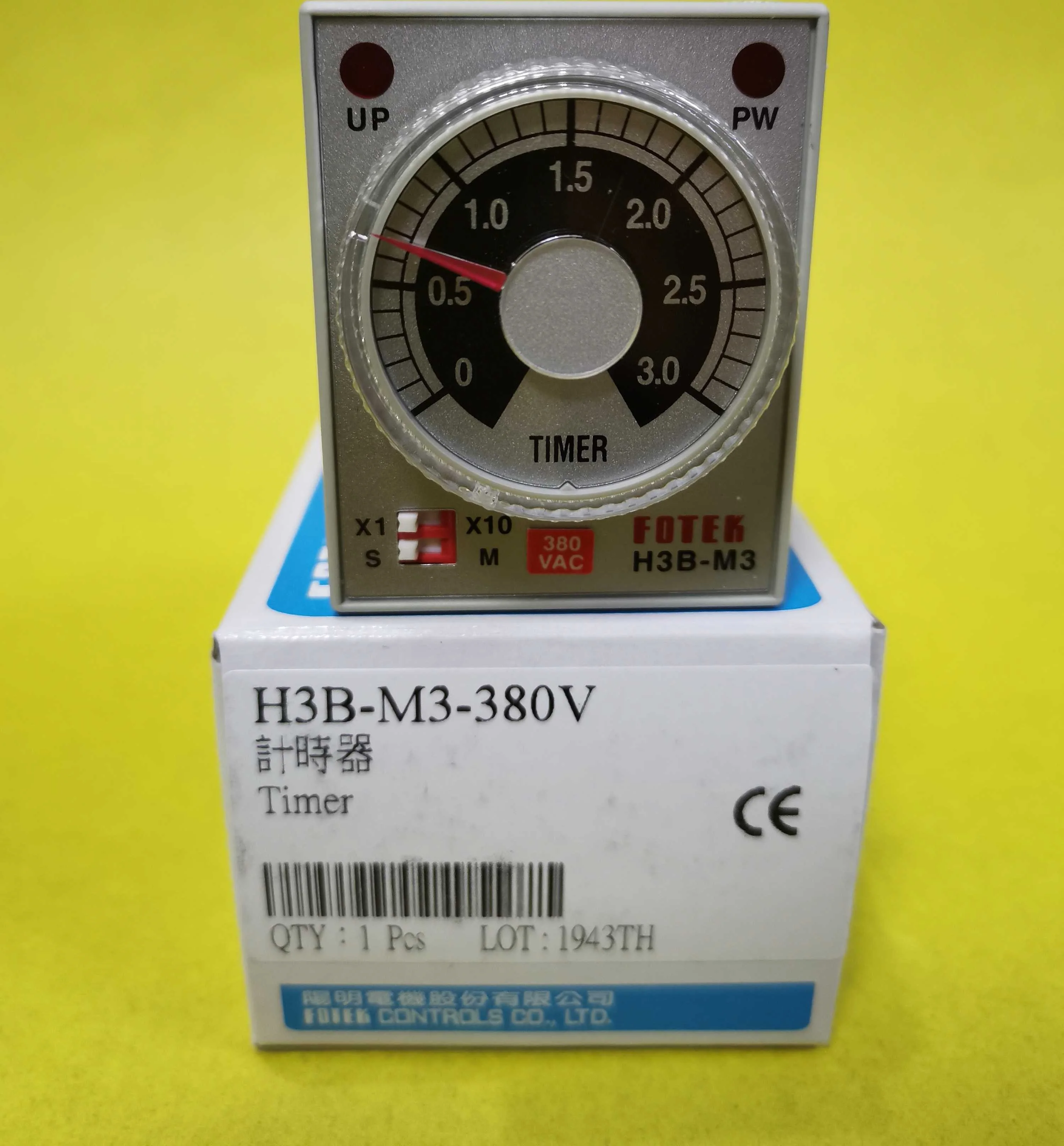 

Original imported FOTEK Taiwan time relay H3B-M3-380V