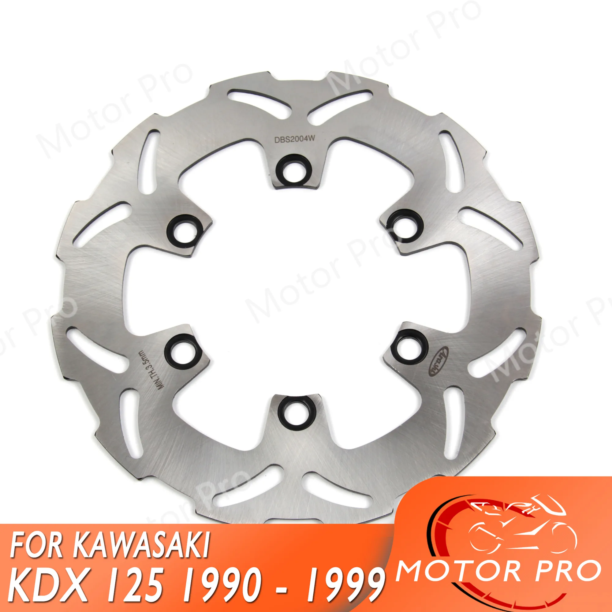 Motorcycle Rear Brake Disc FOR KAWASAKI KDX 125 1990 1991 1992 1993 1994 1995 1996 1997 1998 1999 KDX 220 KDX250 Disk Rotor