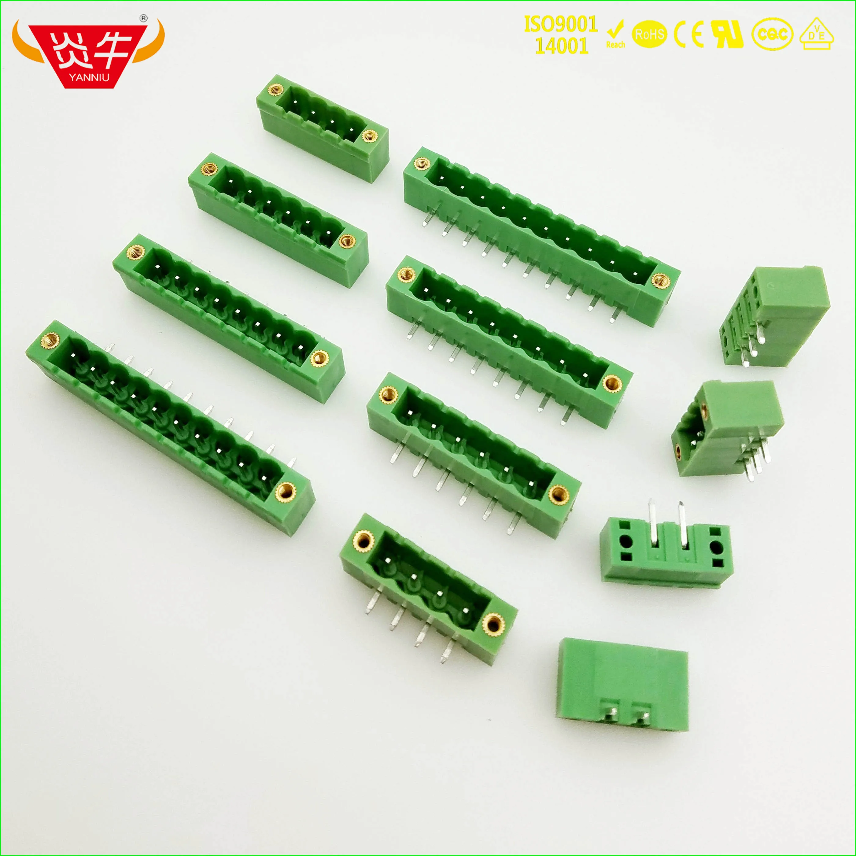 50Pcs KF2EDGRM 5.08 2P ~ 12P PCB CONNECTOR PLUG-IN TEMINAL BLOCK  2EDGRM 5.08mm MSTB 2,5 GF 1776508 PHOENIX CONTACT KEFA