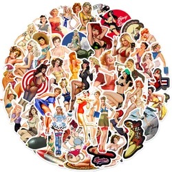 10/30/50pcs Hot World War II Sexy Pin up Girl Poster Stickers Bomb DIY Laptop Motorcycle Luggage Skateboard Decal Sticker