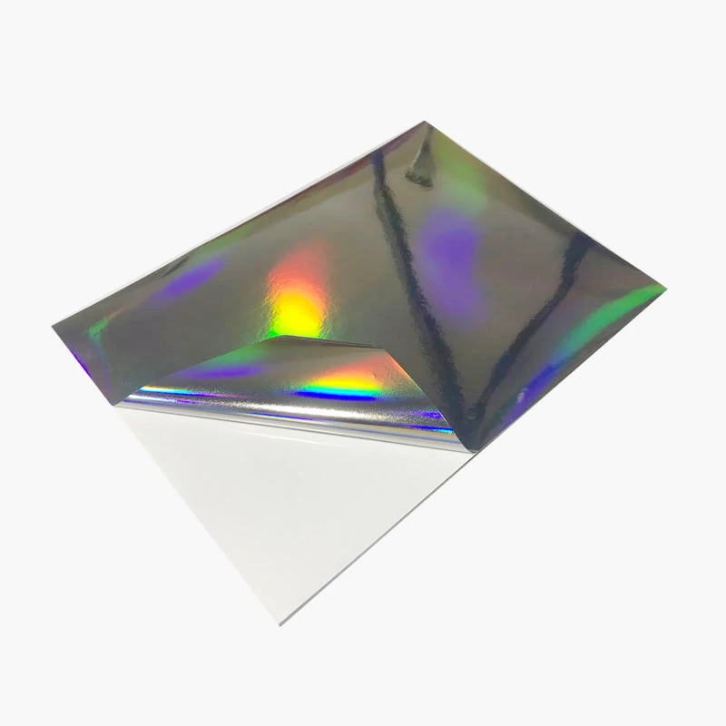 50 Sheets A3 Blank HOLOGRAM SILVER GOLD Sticker 50 Micron Thickness Label Paper for LASER/UV Printer