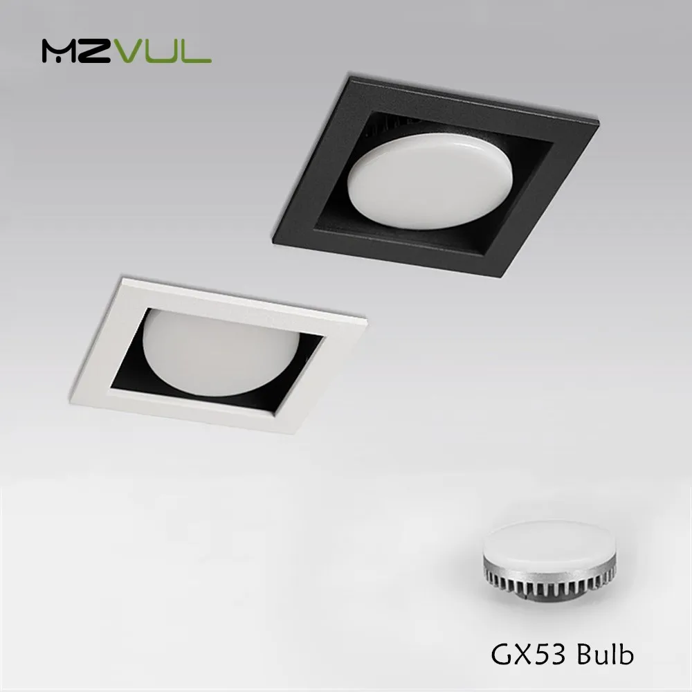 

GX53 Led Recessed Downlight Bulb Replaceable Freely Ceiling Led Spot Lamp 7W 9W 12W For Living Room Bedroom Kitchen Lighting