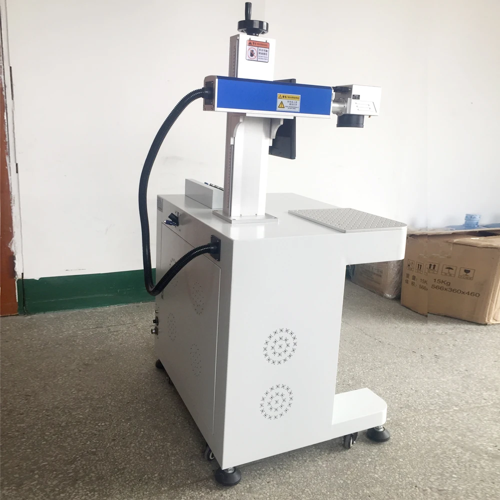 20w 50w Raycus Fiber Laser Marking And Engraving Machine For Wine Bottle 3D Photo Metal Jewelry Surface Marking And Date Coding