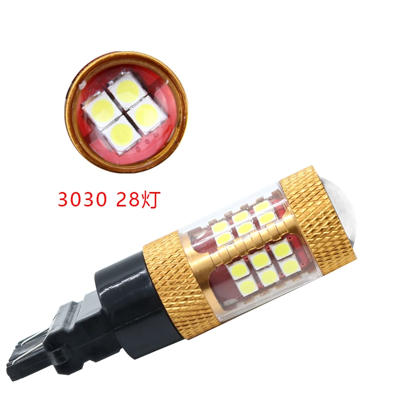 10pcs 3030 28smd S25 1156 P21W BA15S LED BAY15D BAU15S PY21W T20 LED 7440 7443 W21W 1157 T25 led Bulbs For Turn Signal Light