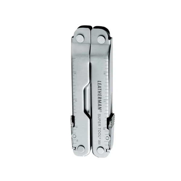 LEATHERMAN - Super Tool 300 Multitool with Premium Replaceable Wire Cutters and Saw, Black/Silver with MOLLE Sheath