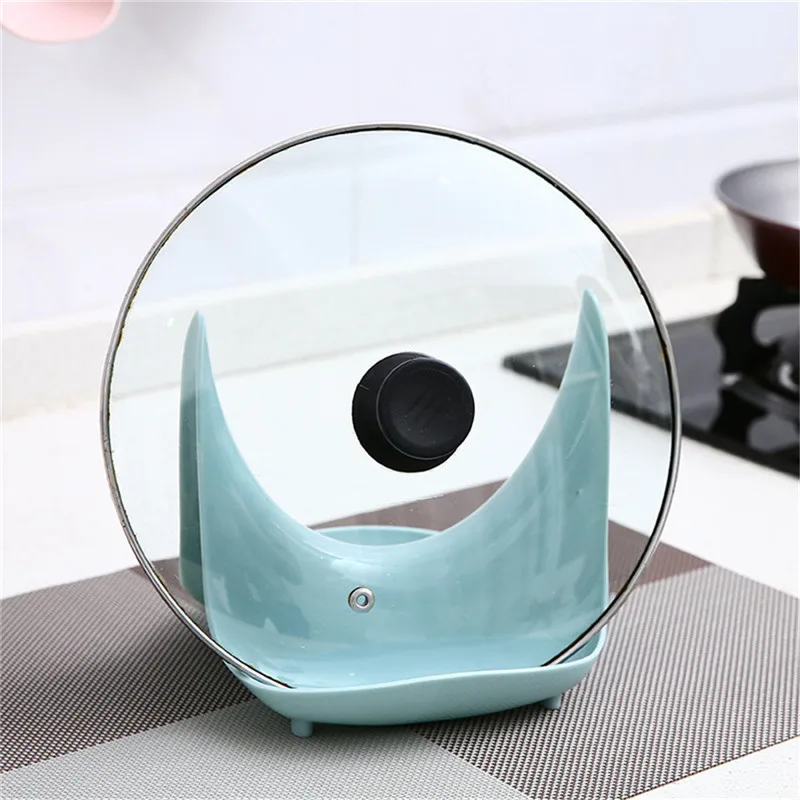 Kitchen Utensil Pot Holders Pan Cover Holder Multifunction Organizer Rack Spoon Rest Pot Pan Lid Rack Stand Kitchen Holder Tool