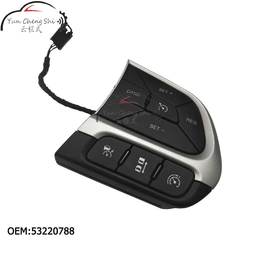 Multifuncional alta configuração interruptor do volante é adequado para jeep compass 1.4l 2017 103kw rhd 53220771 53220778