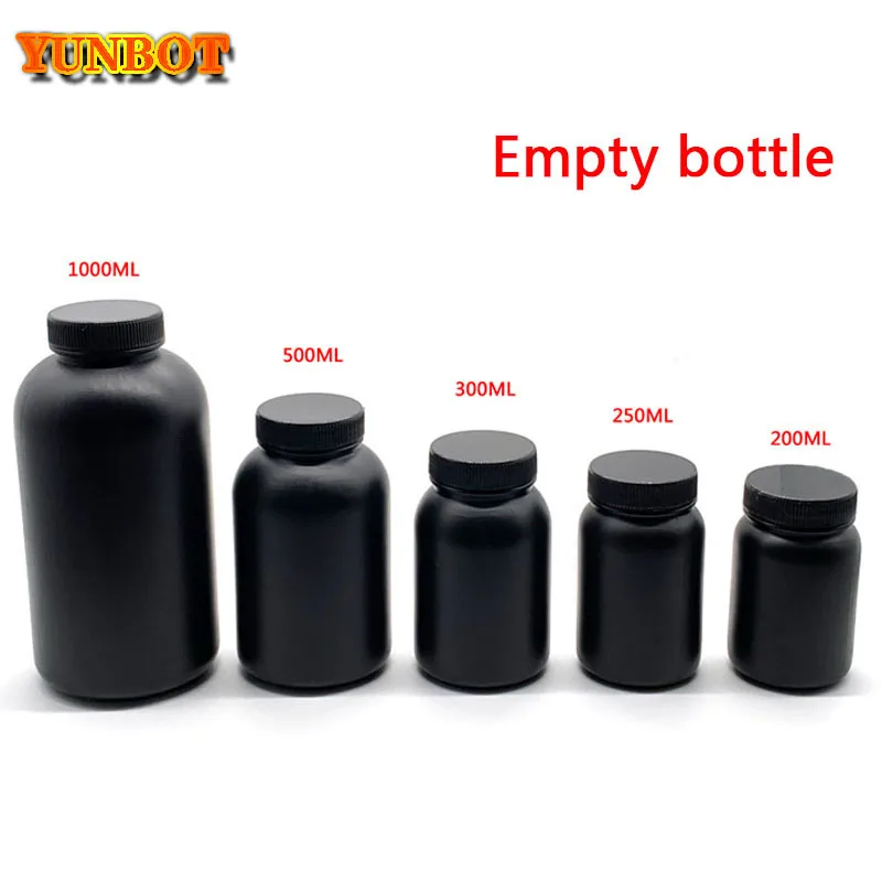 

3D Printer part Recycle resin empty bottle Photosensitive UV Resin Large Diameter empty bottle Protect from light