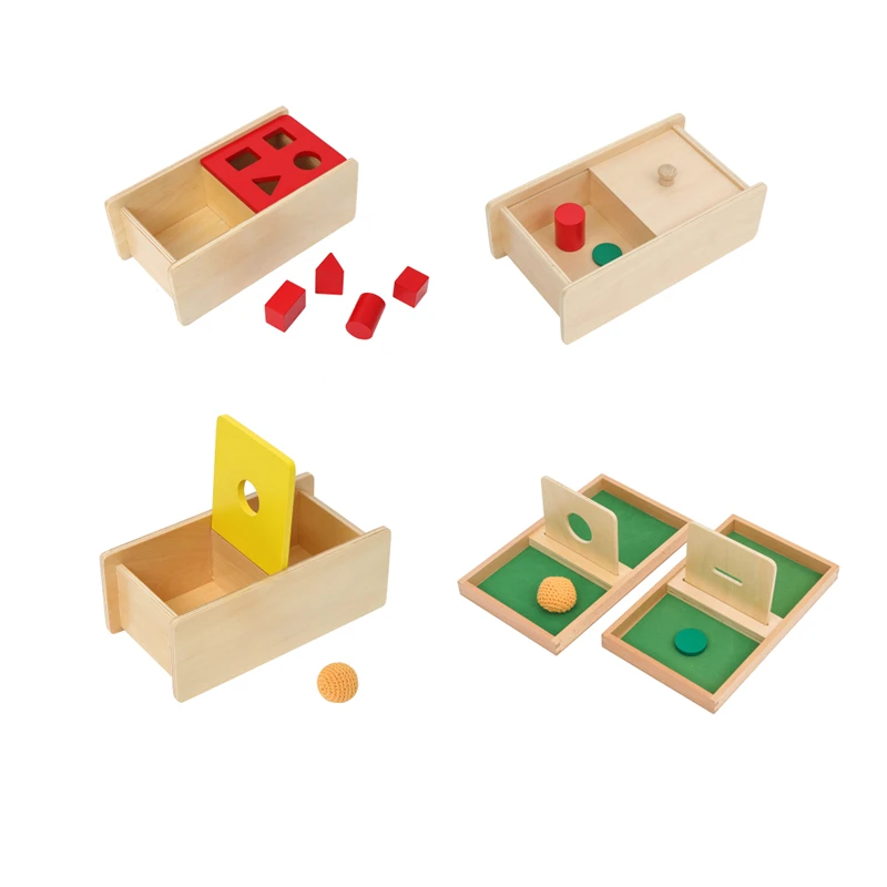 Imbucare-caja/tablero Montessori con tapa para bebé, juguetes educativos tempranos para bebé, herramienta de entrenamiento de coordinación mano-ojo, formas, juego de partido