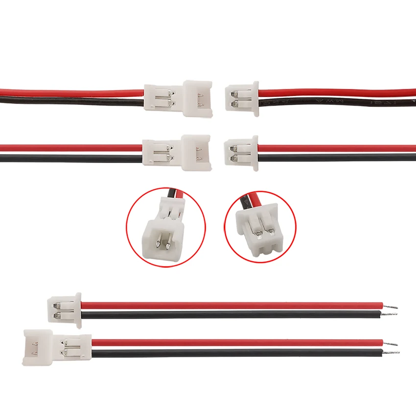 5/10Pairs Micro JST 1.25mm 2/3/4/5/6 Pin Male Female Plug Jack Wire Cable Connector Terminal Cable Lenght 15cm 28AWG