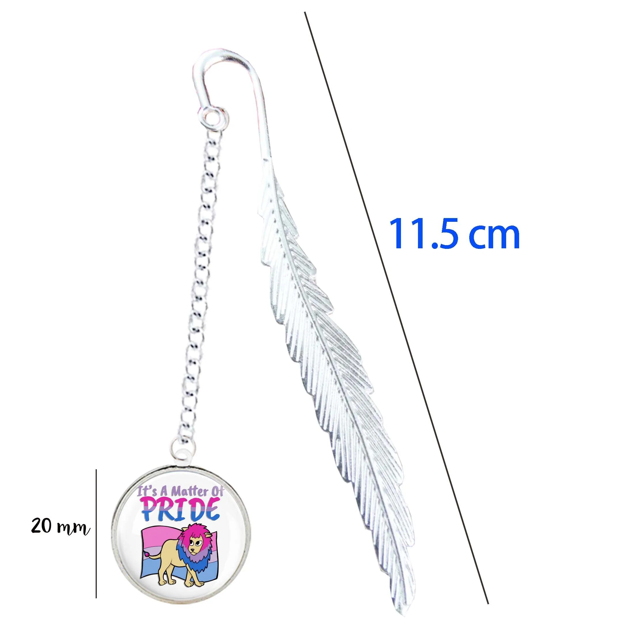 Marque-page en métal, Badge, pendentif avec LOGO de la fierté des deux cœurs, pour les meilleurs amis, pour la lecture de livres