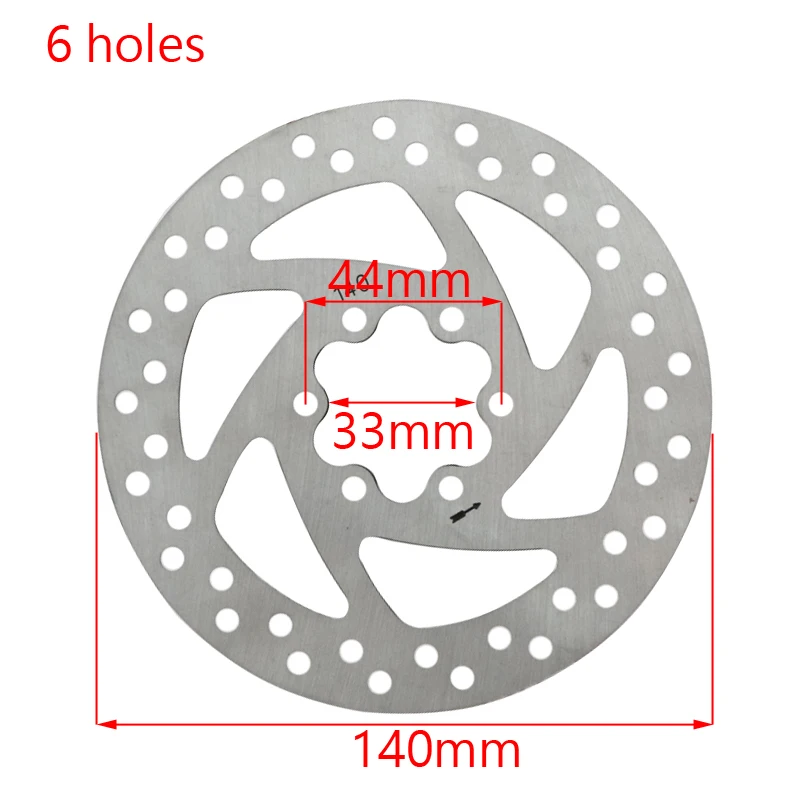 Electric Scooter 140mm Disc Brake Disc Brake 3 Holes or 6 Holes Disc Brake Device Brake Disc Brake Accessories