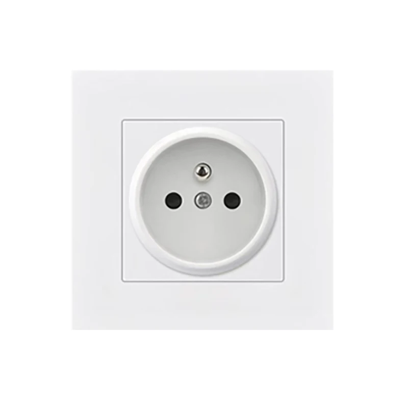 KAMANNI French Standard Socket With USB Charging Panel Smart Type-C Interface Fast Charging Source Switch Socket