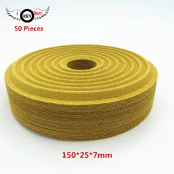 Wholesale 50 Pieces 150X25MM Subwoofer Woofer Spring Pad Bass Speaker Repair Spider Damper 150MM 25MM Core 7MM High Foot