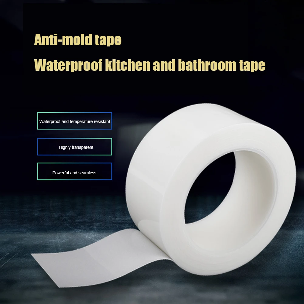 Nastro adesivo sigillante antimuffa cucina bagno doccia lavandino cucitura adesivi bianchi adesivo murale Nano impermeabile nastro adesivo
