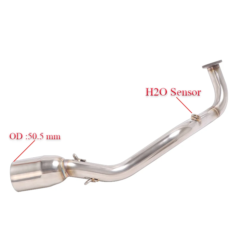 Slip On For Yamaha NMAX 125 155 NMAX125 NMAX155 2021 Motorcycle Front Mid Link Pipe 51MM Escape Exhaust Titanium Alloy Muffler