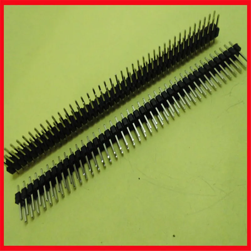 

Pin header/2.54 pitch/2*40P/ double needle row straight needle 40P double needle double needle row