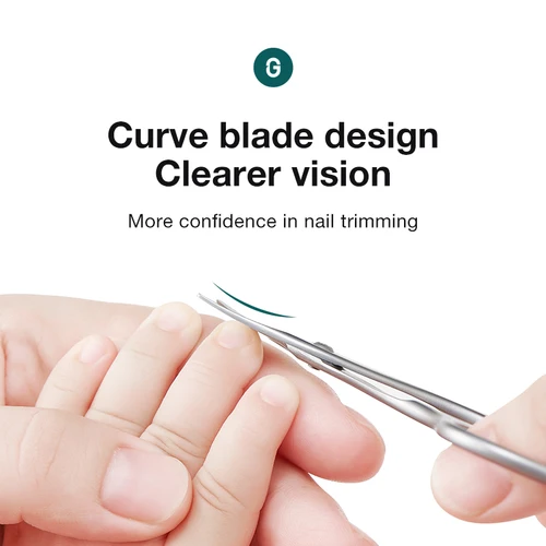 Imagen 2 del producto MR.GREEN-tijeras de seguridad para uñas para bebés, cortaúñas para el cuidado de las uñas, cortador para bebés recién nacidos, lima de uñas diaria práctica, herramienta de manicura