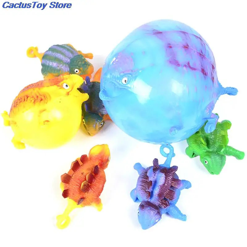 Ballon dinosaure gonflable anti-stress, jouet animal, balle molle à presser, 1PC