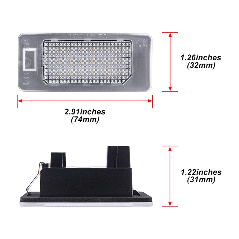 Canbus Error Free Led License Number Plate Lights Replacement Lamp For Skoda Octavia Combi 5E A7 Superb B6 Yeti Fabia MK3 Rapid