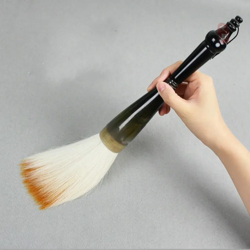 

Caligrafia Oversized Calligraphy Brush Tinta China Chinese Ox Horn Bear Hair Brush Pen for Chinese Painting Couplet Writing