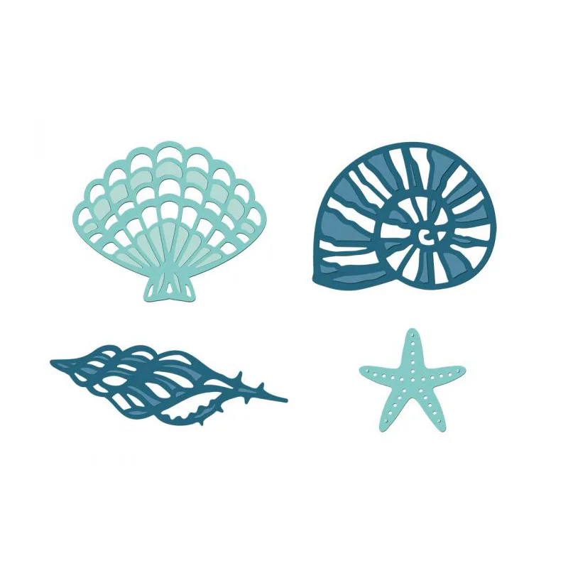 Scallop Sea Star Metal Cutting Dies Stencils for DIY Scrapbooking Photo Album Decorative Embossing Cards Crafts Supplier Die Cut