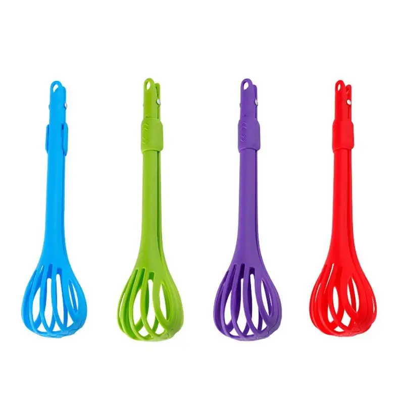 Kitchen Tools Creative Kitchen Gadgets, Multi-purpose Food Tongs, Manual Mixing Nylon Whisk Baking Accessories